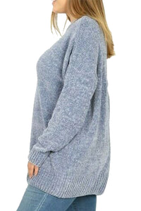 Womens Plus Chenille Oversized Cozy Sweater Top-Top Seller-