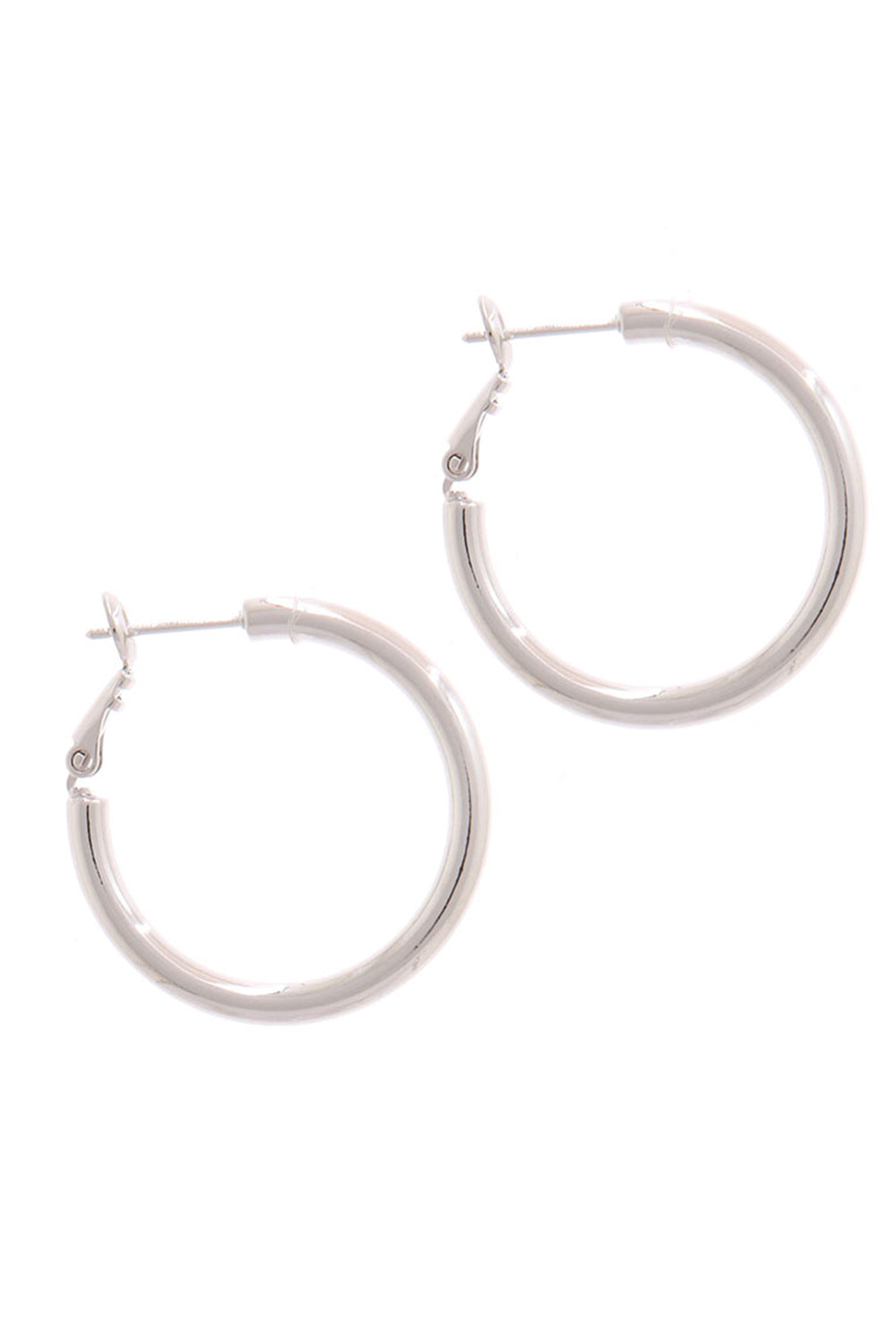 Gold or Silver Plated Stainless Steel Big Assorted Thin to Thick Hoop Earring