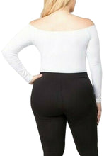 Load image into Gallery viewer, Womens Seamless Off the Shoulder Bodysuit Top