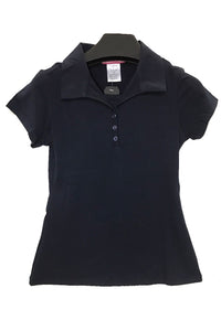 Girls Button Up Johnny Soft Pique Polo Top ( kids 4-20)