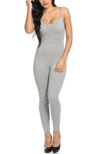 Load image into Gallery viewer, Womens Ladies Juniors Sexy Skin Tight Bodycon Strappy Catsuit Jumpsuit