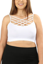 Load image into Gallery viewer, Plus Size Active Triple Criss Cross Front Secy Bralette Sport Bra