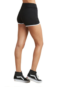 Womens Active Colorblock Stretchy Waistband Casual Lounge Shorts