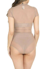 Load image into Gallery viewer, Womens Classic Kylie Style Mesh Bodysuit Long &amp; Short Sleeve